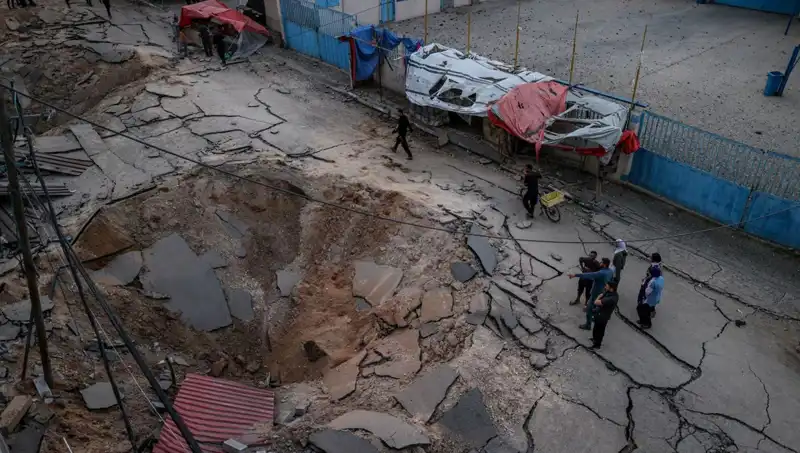 İsrail’in Hamas Tüneli Olduğu İddia Edilen Yapılar Su Tahliye Hendeği Çıktı