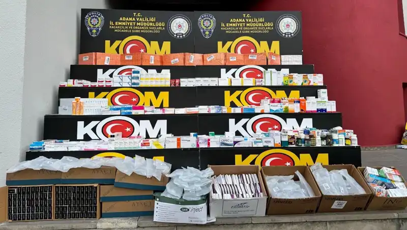 Adana'da Düzenlenen Yasa Dışı İlaç Operasyonu: 200 Bin Liralık Ele Geçirildi